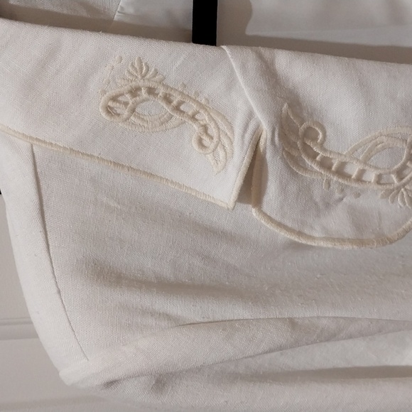 Nwt Large And XL Joie White Embroidered Jacket Linnen - Picture 12 of 14